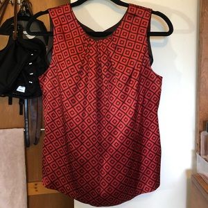 Tory Burch Silk Patterned Blouse Size 6